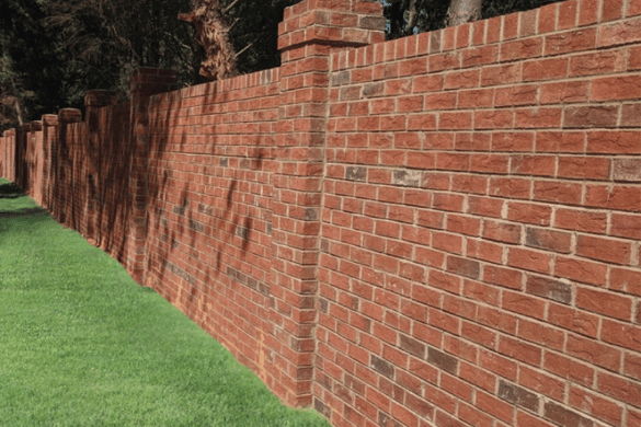 brick privacy wall in charlotte nc