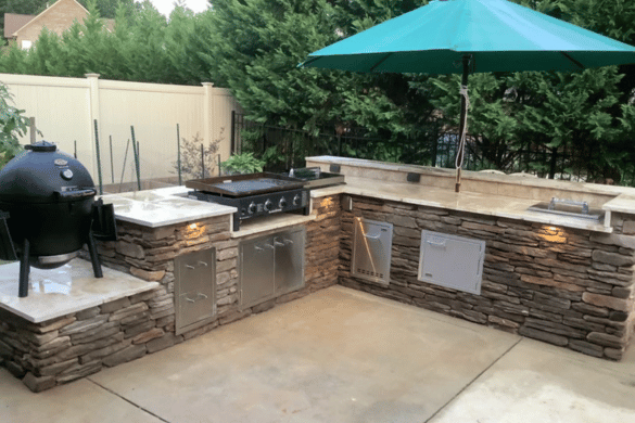 outdoor kitchen countertop